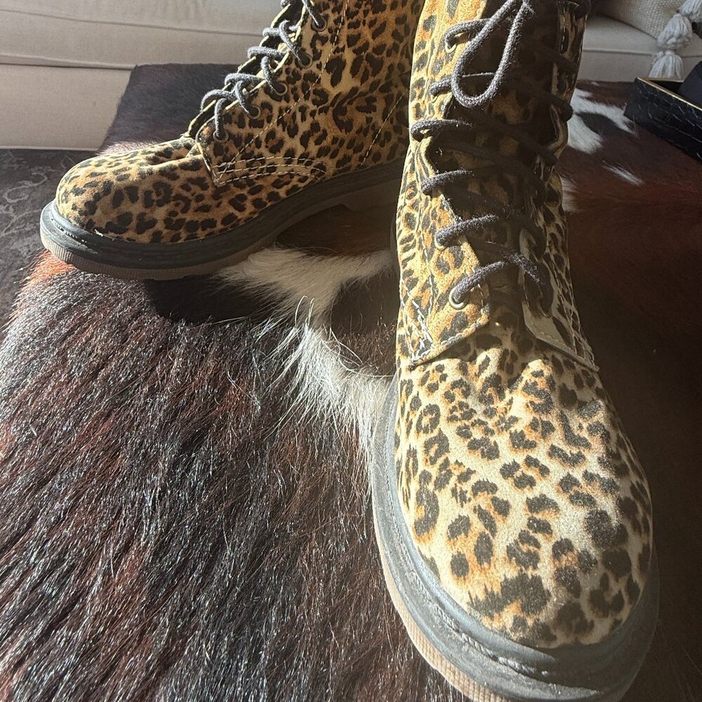 ARIZONA ANIMAL PRINT COMBAT BOOTS - SZ 7 - Picture 3 of 7